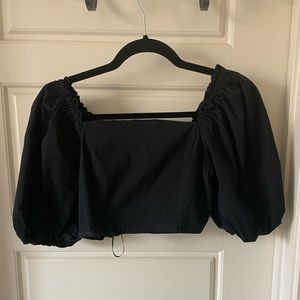 NWT Jason Wu Puffed Sleeve Crop Top Size S